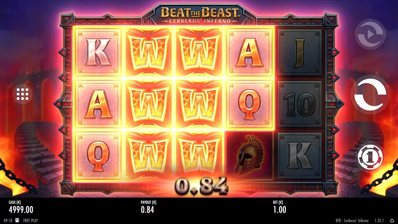 Beat the Beast Cerberus Inferno — vinst
