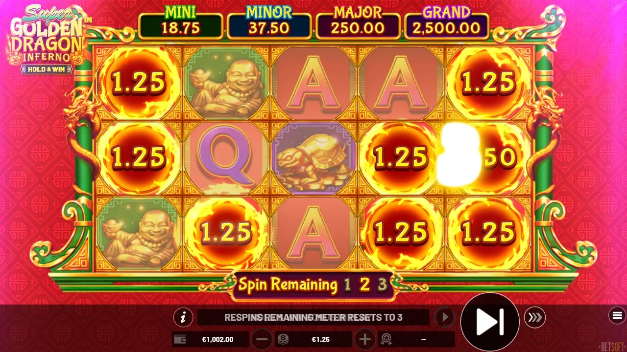 Super Golden Dragon Inferno — bonus