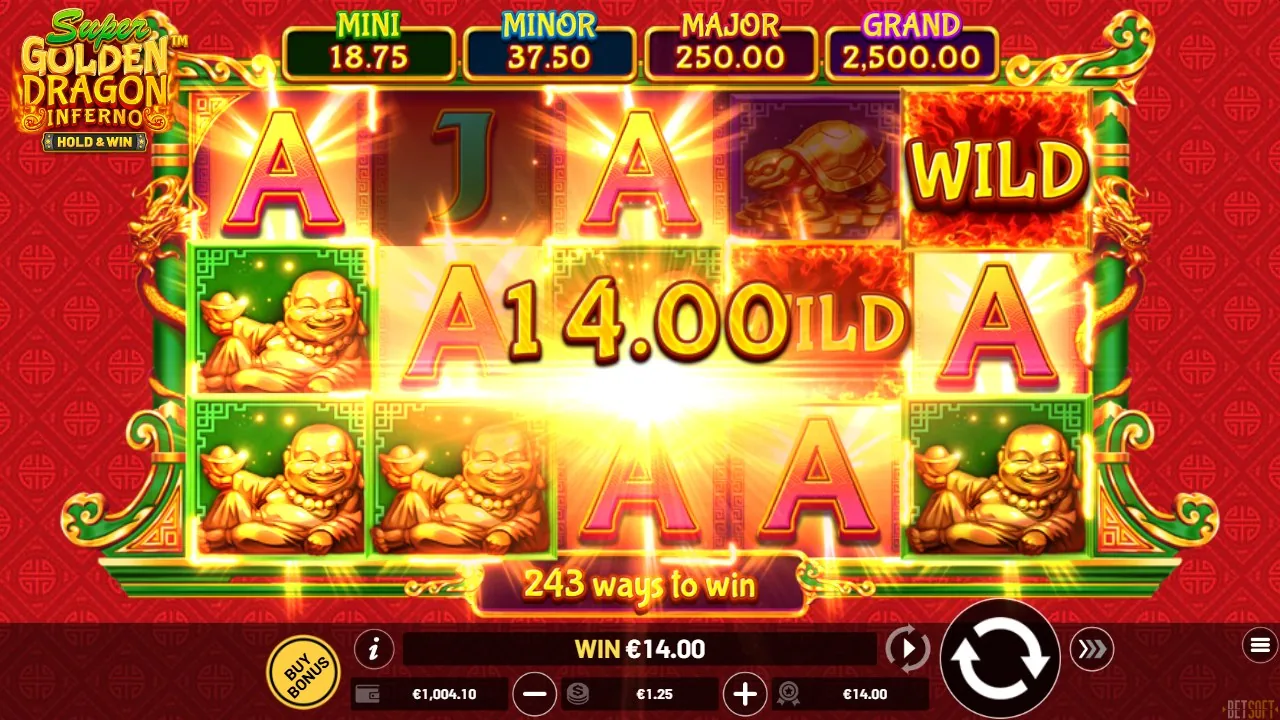 Super Golden Dragon Inferno — vinst