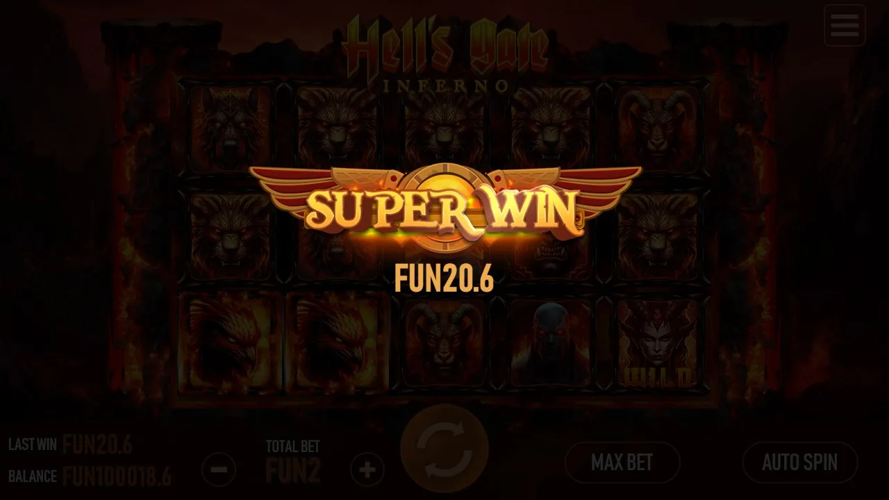 Hell's Gate Inferno — vinst