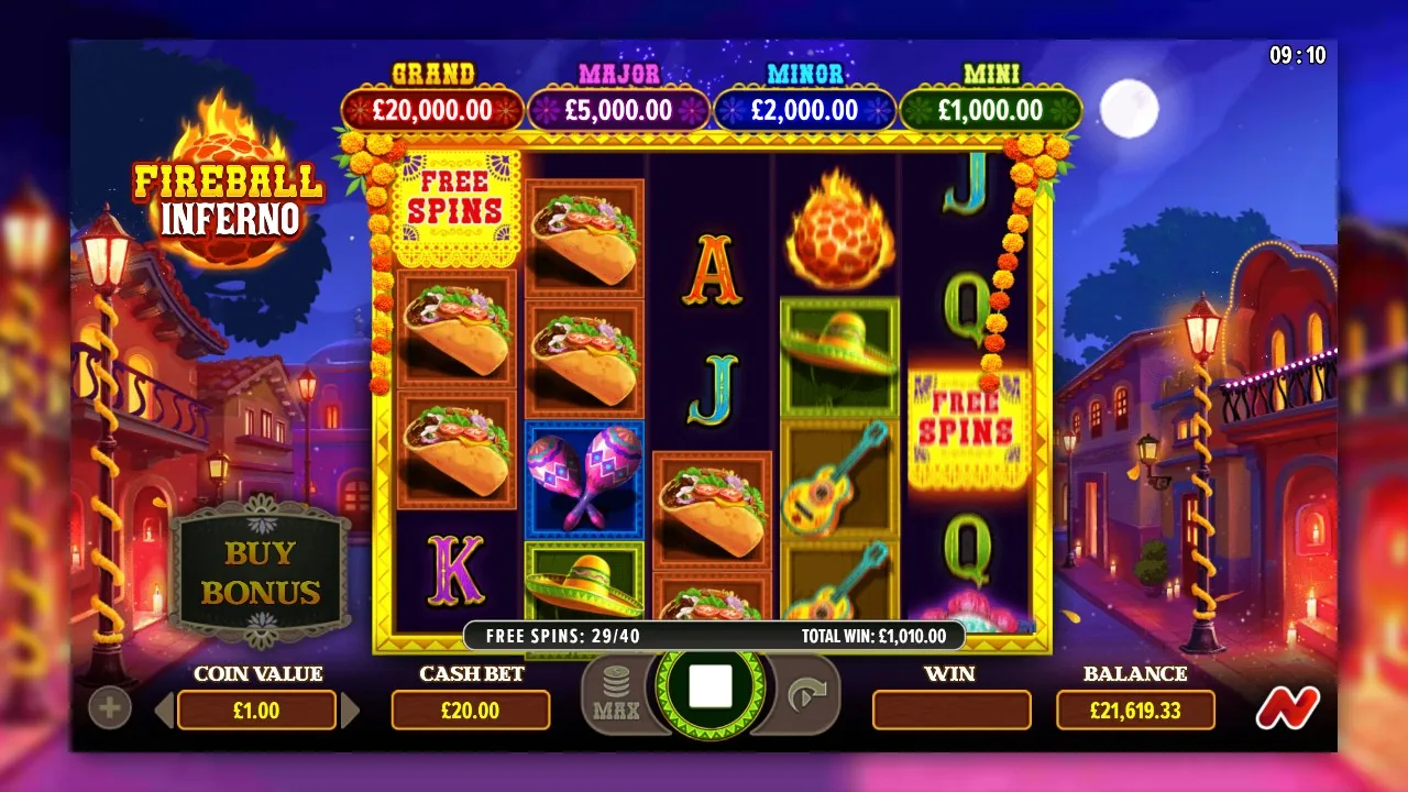Fireball Inferno — free spins