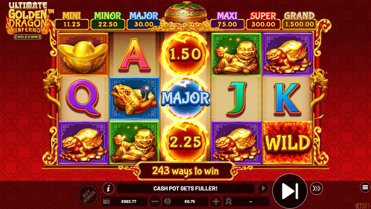 Ultimate Golden Dragon Inferno — bonus