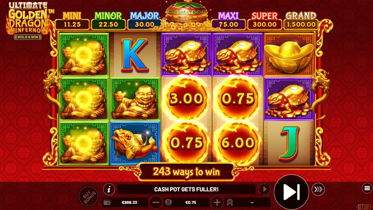 Ultimate Golden Dragon Inferno — vinst