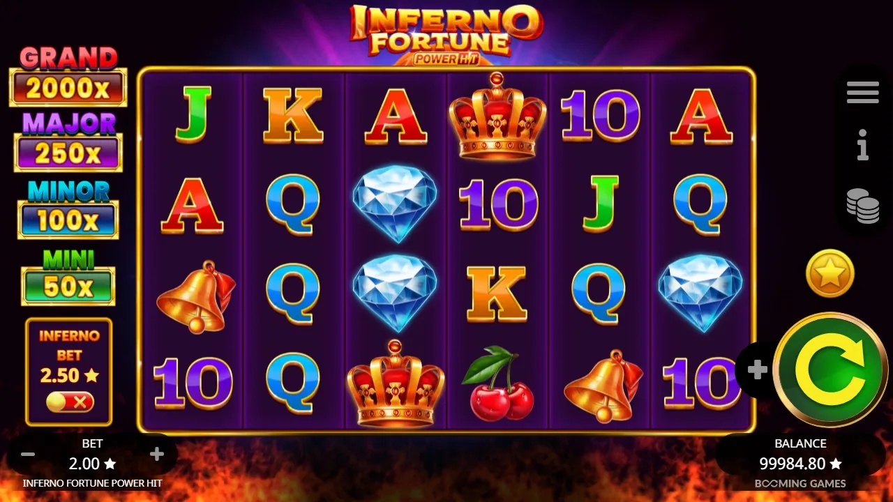 Inferno Fortune Power Hit — basspel i 777-stil