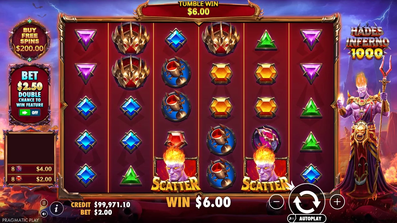 Hades Inferno 1000 — vinst på 6,00